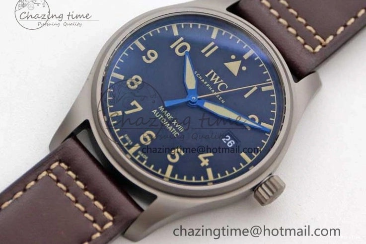 MIROTIME 0705 Mark XVIII IW327006 Titanium M+F 1:1 Best Edition Black Dial on Brown Leather Strap A Efficient 7052